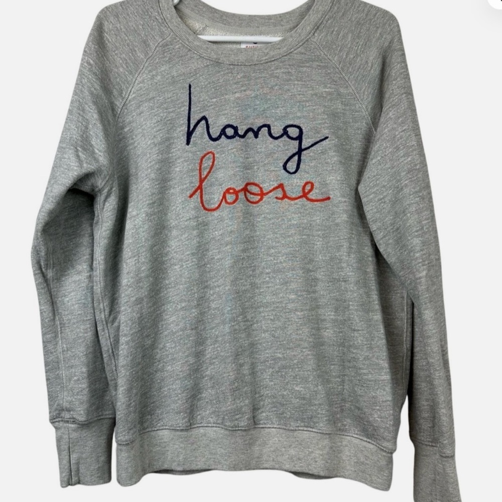 SUNDRY embroidered “Hang Loose” sweatshirt